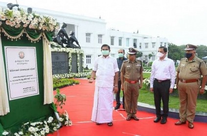 Edappadi Palaniswami unveiled the Veterans Memorial Stones