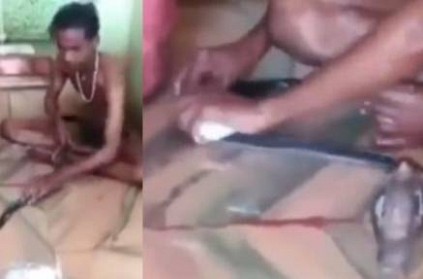 Fearless Boy who bath the snake with soap video goes viral