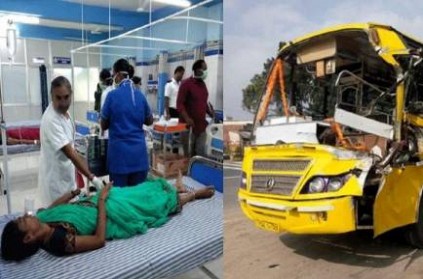 female students injured in private college bus accident