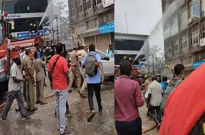Fire accident near Anna salai in Chennai
