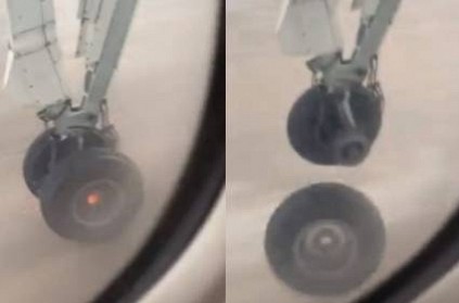 Flights wheel gets chuck out during take off video
