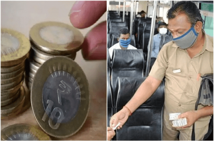 Government order to Bus Conductors about 10 and 20 Rupees coin