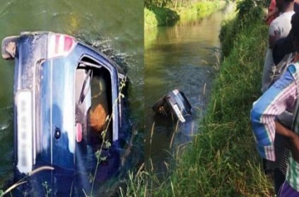 Kanyakumari Accident Couple Baby Die As Car Falls Into Canal