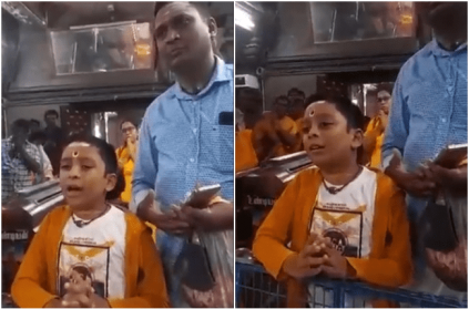 Kid Sing devotional song in Temple video goes viral