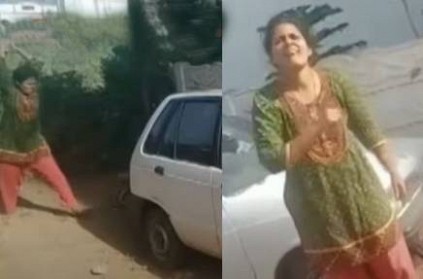 Kovai woman Breaks car bike of her husbands brother