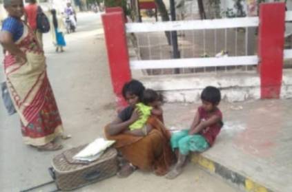 Lady searching for her husband in Madurai gets dizzy in roadside