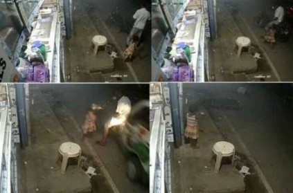 little girl got a great escape from an accident - Viral CCTV photos