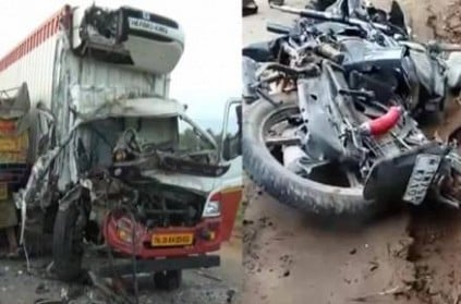 lorry hits lorry and drunken bikers hist lorry 5 dead