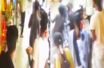 Madurai bakery labour attacked by youths caught CCTV camera