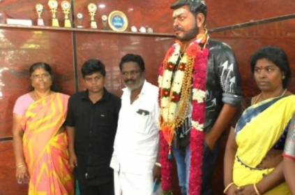 Madurai man Installs Wax Statue Of His son In Memory