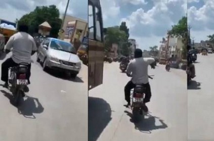 Man Driving TVS 50 with full speed video goes viral