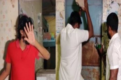 Man mistakenly locked inside public toilet Chennai Viral