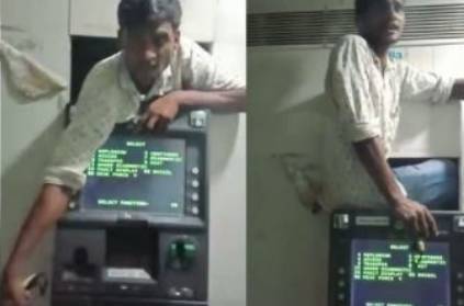 Man stuck in ATM machine while attempting robbery in Namakkal