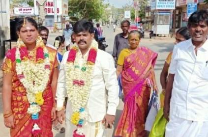 Marriage in Ramanathapuram district held in road side of a temple
