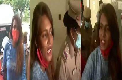 meera mithun brought to chennai commissioner office
