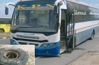 Mishap averted in Karur as wheels come off moving bus