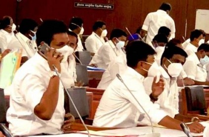 MLA TRB Raja use mobile inside assembly, created controversy