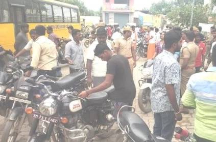 more than 100 bikes repaired due to mixed petrol vellore