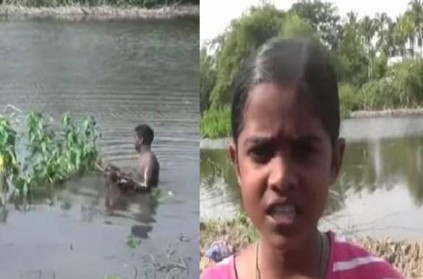 My daughter asked me to clean pond says father in Thiruvarur