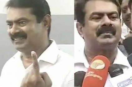 Nam Thamizhar party leader Seeman controversial speech after polling