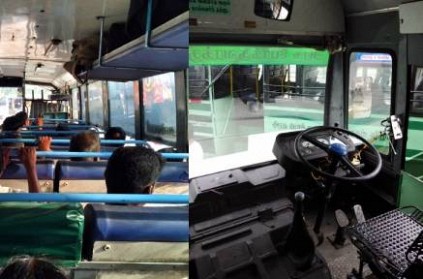 passengers travel Bus Tire fall off from the wheel Kanchipuram Viral