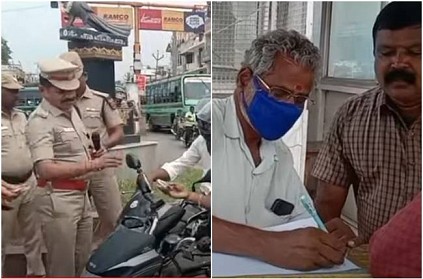 Pazhani SP orders to write imposition those who not wearing helmets