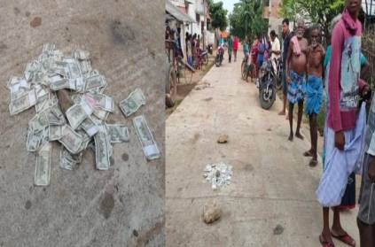 People are shocked by the money on the road in Kallakurichi