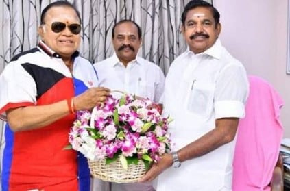 Actor RadhaRavi joins AIADMK in front of Chief minister Palaniswamy