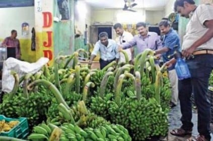 Chennai Koyambedu 10 tonnes of artificially ripened bananas