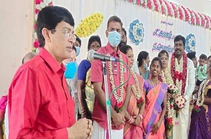 Health Secretary Radhakrishnan solemnises tsunami survivor\'s wedding