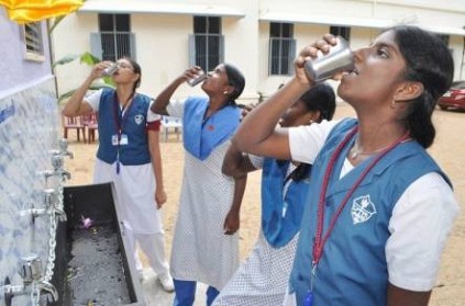 schools forces students to bring their own water due to to scarcity