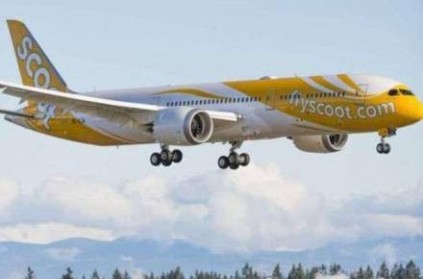scoot airways landed in chennai airport due to emergency