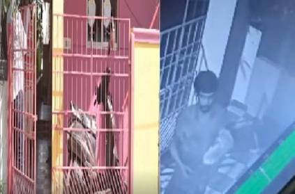 thief stole the front iron gate of a house at velachery, chennai