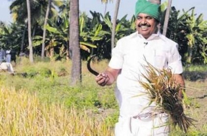 Pleased to see Edappadi Palaniswami working in fields as a farmer