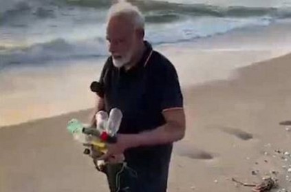 PM Modi plogs at Mamallapuram beach video goes viral
