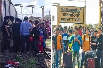 Police expelled North Indians whose occupied reserved Train seats