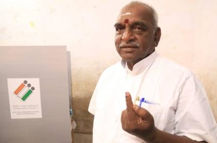 pon radhakrishnan talks about election commission after cast his vote