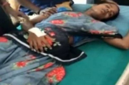 pregnant woman attacked by police officer in Sivagangai