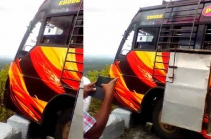 Private Bus accident in Erode