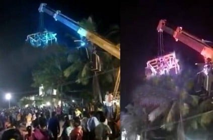 Ranipet temple festival crane accident people fear