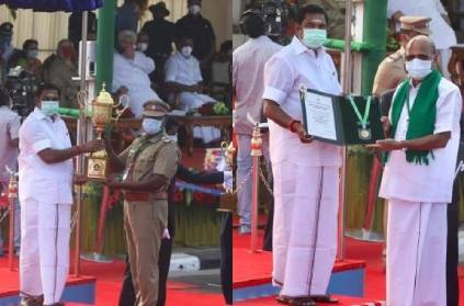 republic day celebration at tamilnadu and cm presents awards