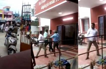 sons and father arrested for attacking cops in police station