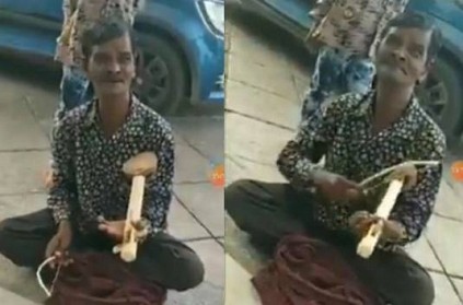 Street musician who plays mind-blowing notes-audience amazed