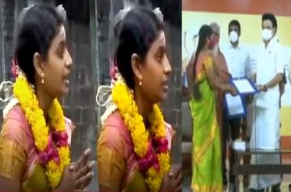 Suhanjana female chanter for the Thenupuriswar Temple
