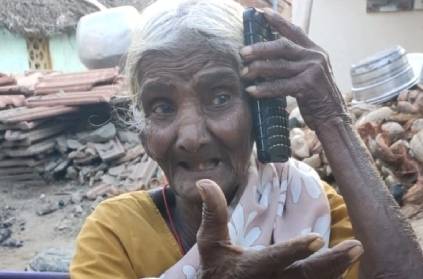 Tamil women from America helps old lady in Karur