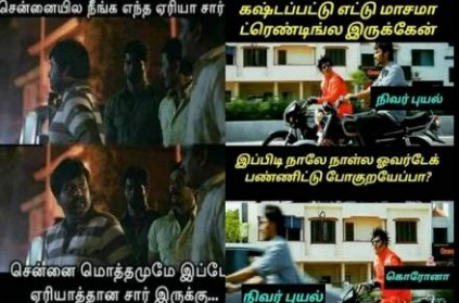 TamilNadu Nivar Cyclone Trending Meme goes viral