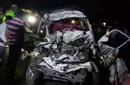TaTa Sumo and Lorry on collision six killed near Namakkal