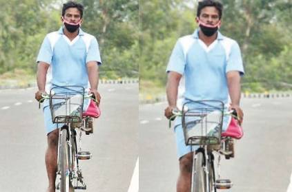 Thanjavur handicapped man travels 165 km with one leg in cycle