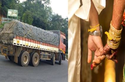 The newly married couple, the husband dies in truck collision