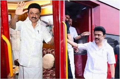 The Train carrying Chief Minister MK Stalin stopped in midway